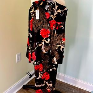 Morgan Taylor Intimates 100% Polyester Long Sleeve Pajamas. Women Size M…
